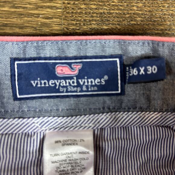 Vineyard Vines Breaker Pant Mens 36x30 Pink Lightweight Straight Leg Flat Front - Picture 2 of 12